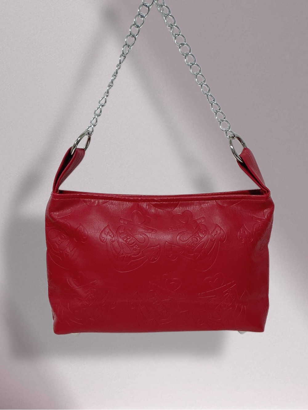 LUX DE VILLE Red True Love Embossed House of Blues Collab Purse - Picture 2 of 13